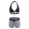 thumbnail image 5 of Swimsuits for Women Sets Two Piece Bikini Sets with Surfing Short Boy Shorts Black Womens Bathing Suits XL, 5 of 5