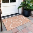 thumbnail image 6 of Addison Rugs Chantille Indoor/Outdoor Transitional Geometric, Abstract Salmon Washable Rectangle Rug, 1'8" x 2'6", 6 of 6