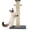 Dark Grey, variant on Tall   , 33"  Sisal  Scratcher with  Balls, Heavy Duty and Thicker   for Indoor Cats Adults, Sturdy Base  Scratch , Dark Grey
