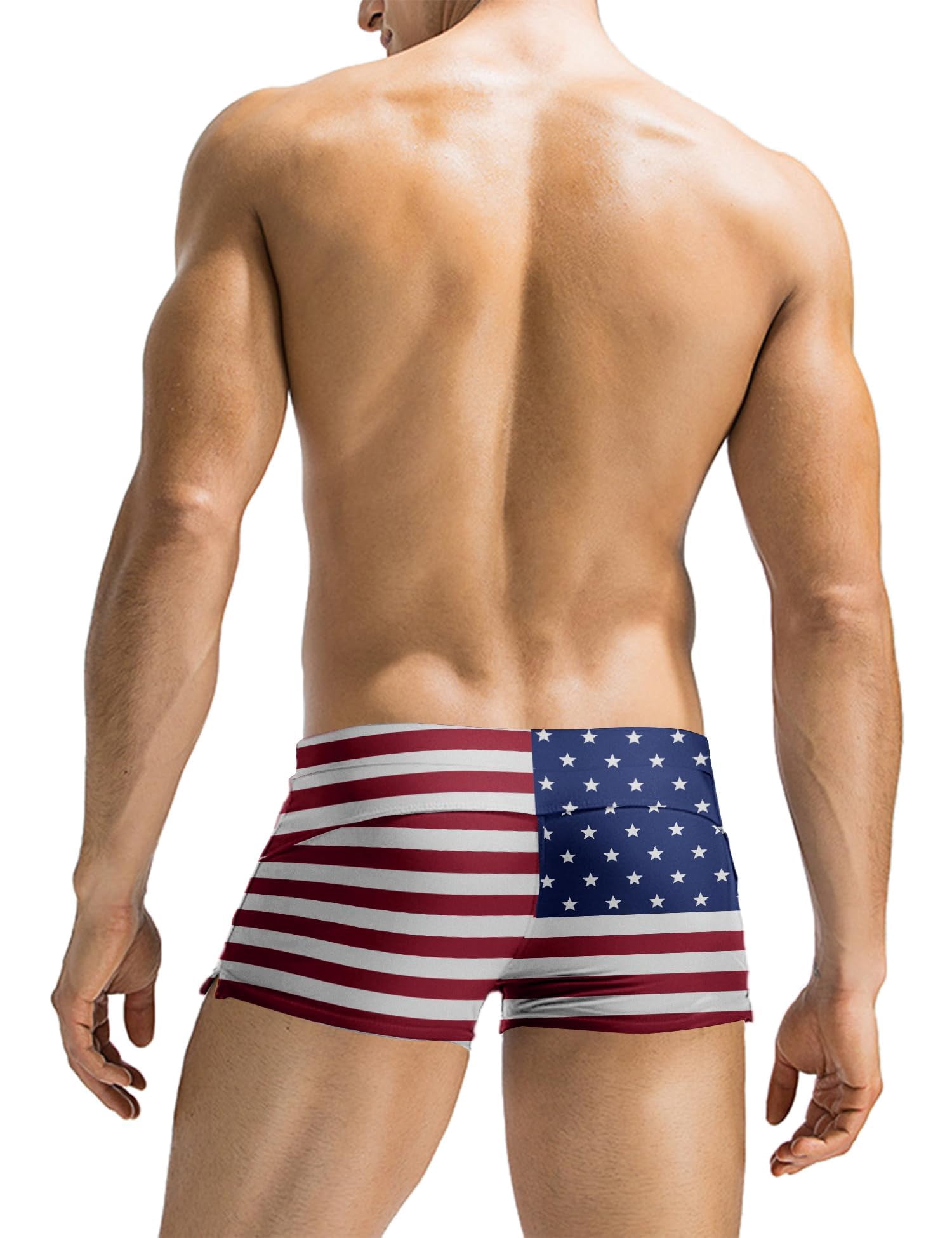 COOFANDY Mens Quick Dry Lightweight Square Leg Cut Trunks Swimwear