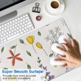 thumbnail image 4 of Elegant Mini Floral Flower Mouse Pad - Non-Slip Rubber Base, Smooth Surface, Exceptional Tracking, Ideal for Gaming, Office & Home Use, Large 31.5x11.8 Inch - Improve Your Workspace Style & Efficiency, 4 of 7