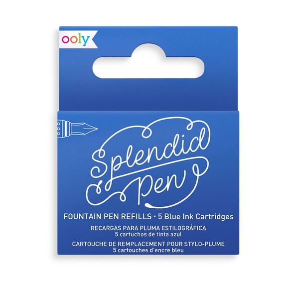 REPUESTO PARA PLUMA FUENTE AZUL 5 PZAS OOLY 132-076