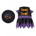 thumbnail image 5 of Topumt Dog Wizard Costume, Purple Halloween Costumes for Dogs Wizard Cosplay Costume Halloween Costume Headwear Cosplay Coat Hat, 5 of 7