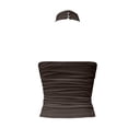 thumbnail image 6 of WEIGFI Womens Tank Tops Sleeveless Basic Undershirts Wear Open Back Stretch Halter Neck Solid Color Summer Casual Comfort Soft Dates Tops,Brown,M, 6 of 6