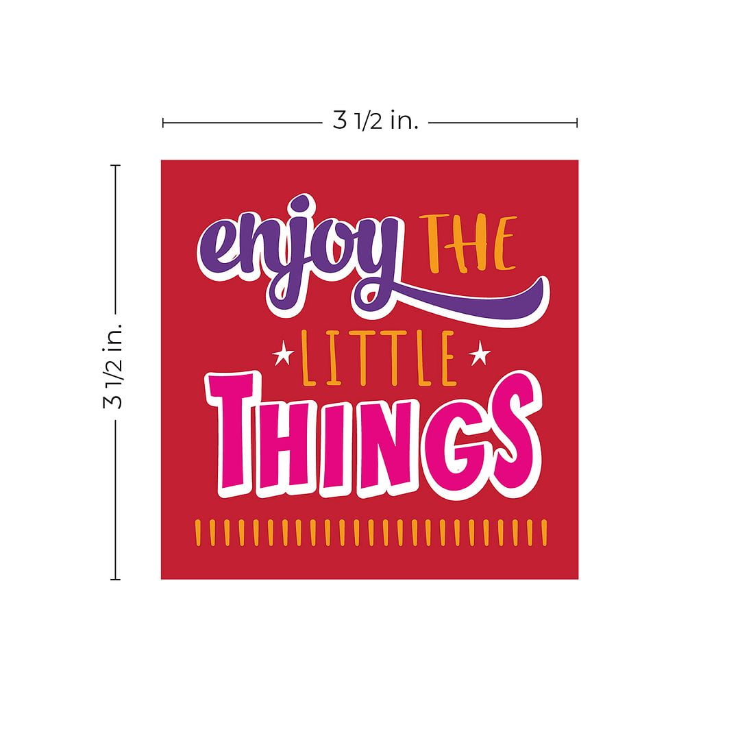 Kids' Affirmation Lunch Box Notes / 3.5" Square Motivational Lunch Box Cards / Pack Of 60 Encouraging Mini Notes