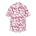thumbnail image 5 of Costeam Womens Abstract Print Two Piece Beach Set Short Sleeve Button Down Shirt and Drawstring Waist Shorts Lightweight Flowey Fabric Side Pockets Relaxed Loose Fit Summer Casual Outfit, 5 of 9