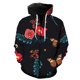 thumbnail image 1 of Sudadera con capucha y cremallera para hombre, diseño de mariposa de dibujos animados, estilo hip hop, informal, de gran tamaño, estilo Harajuku, con capucha, unisex, con estampado 3D, para primavera, 1 of 6