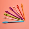 thumbnail image 3 of BUYISI Convenient Pack Of 100 Multicolor Plastic Sewing Needles For Crafts And Diy 5.5Cm, 3 of 5