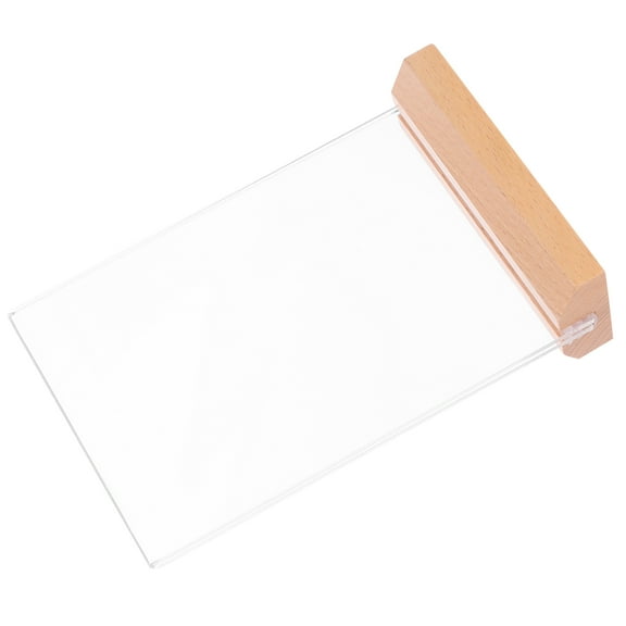 Greenadscape 1Set Acrylic Sign Holder Stable Sign Holder for Business Owners
