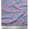 thumbnail image 1 of Soimoi Tissu Poly Georgette Imprimé Orchidée Florale 1 Yard 42 Pouces de Large, 1 of 1