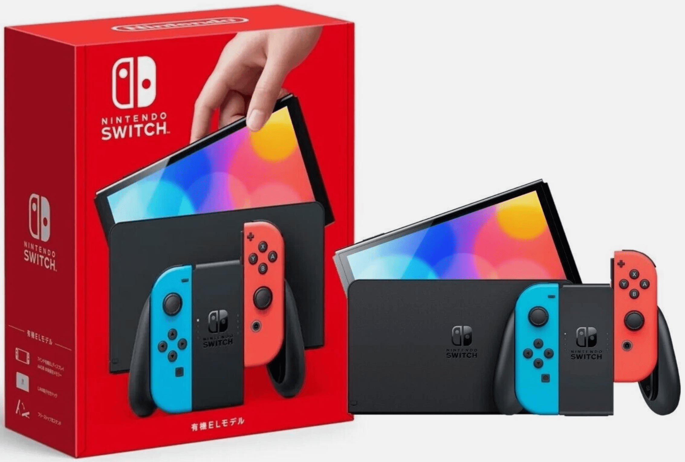 Nintendo Switch whatsko RG350 Restored Nintendo HEGSKABAA Switch - OLED Model with Neon