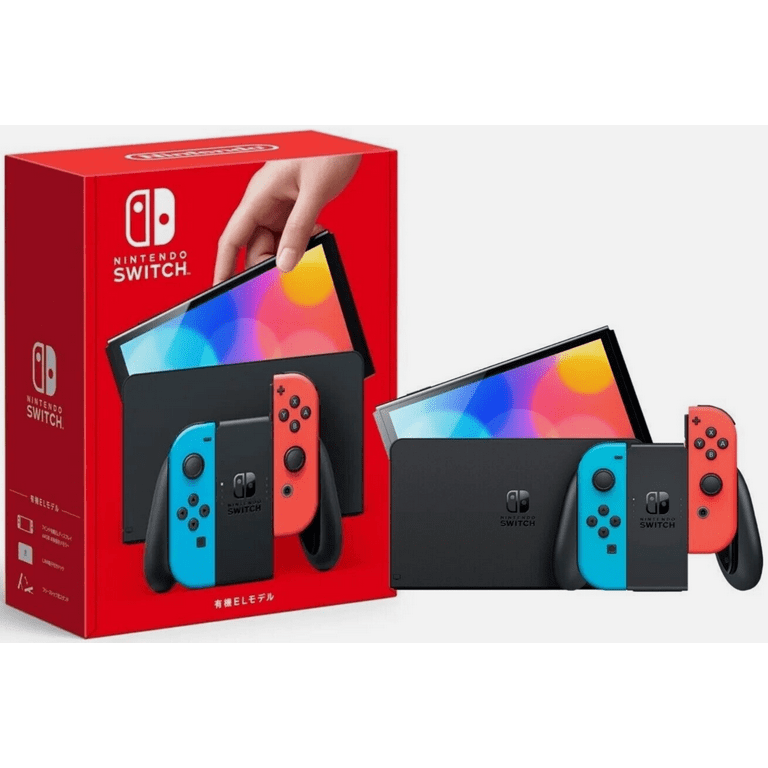 Restored Nintendo HEGSKABAA Switch - OLED Model with Neon