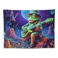 thumbnail image 5 of FUMJ  Frog Tapestry Fantasy Neon Mushroom Tapestry UV Reactive Plant Floral Wall Tapestry Galaxy Space Tapestry Wall Hanging for Home Decor, 5 of 7