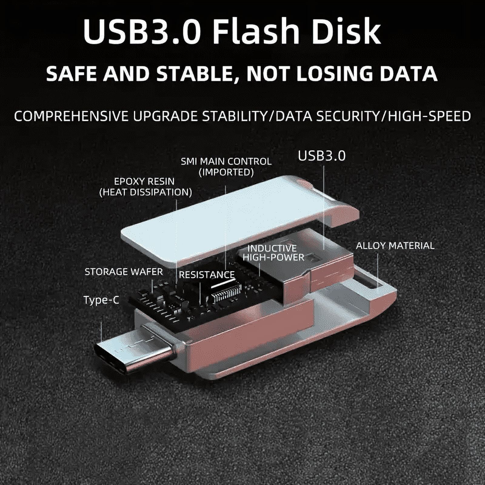 Ultra USB Flash Drive High-Speed Thumb Drive Memory Stick USB Drive Data Storage with Keychain Design Pen Drive Jump Drive for Data Backup and Transfer for PC/Laptop
