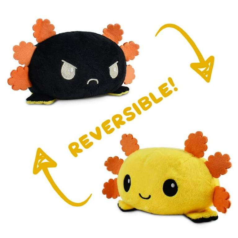 Reversible Axolotl Plushie Yellow Black Walmart