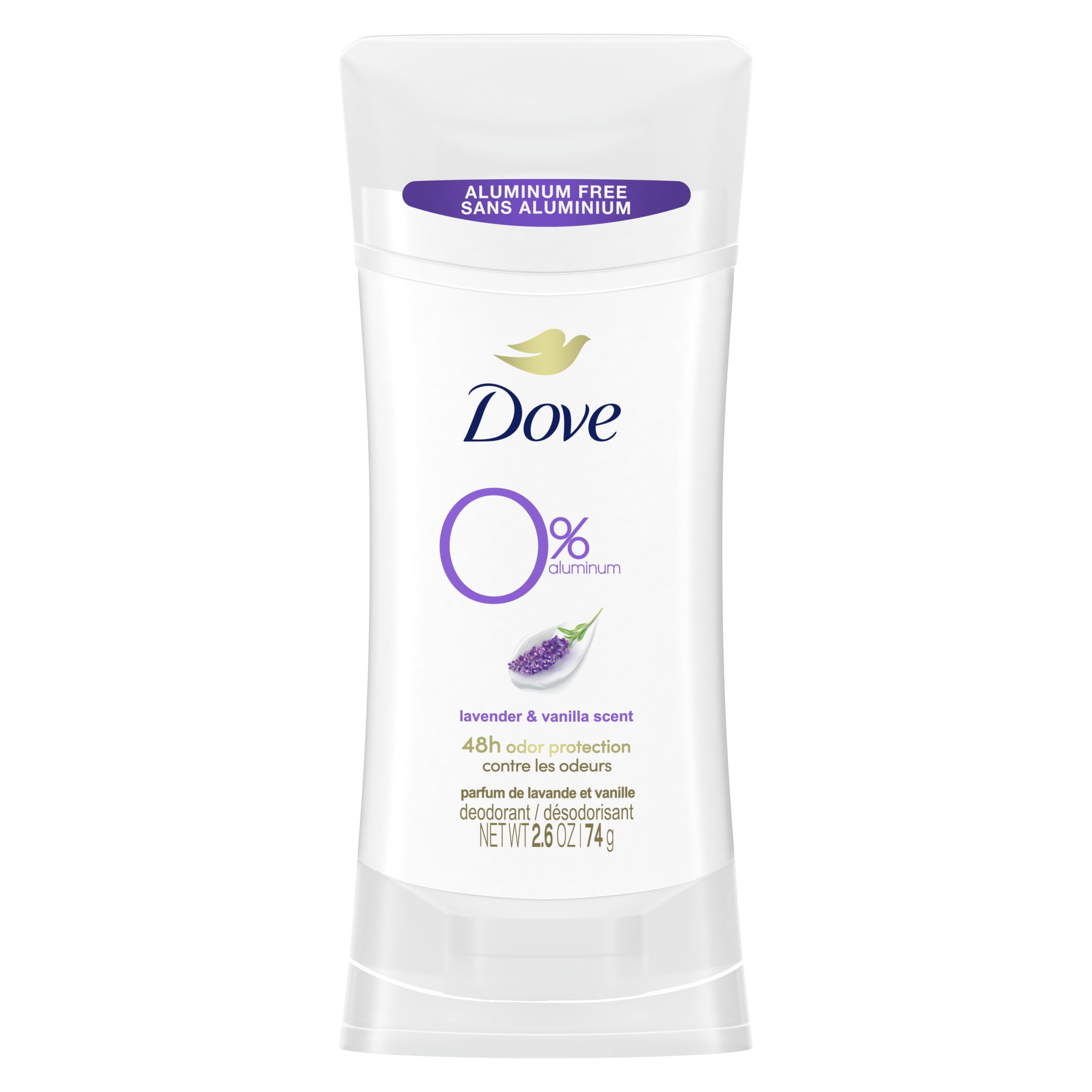Dove, Deodorant Stick, 2.6 oz, Lavender Vanilla, Aluminum-Free