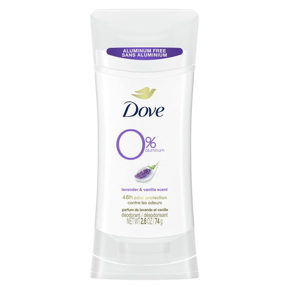 Dove 0% Aluminum Lavender Vanilla Deodorant 2.6 oz