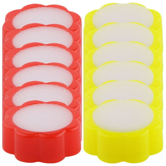 ELAYARD 12Pcs Finger Moistener Sponge for Cash Counting Office Bank Use Assorted Colors
