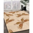 thumbnail image 2 of Ahgly Company Indoor Square Patterned Papaya Orange Area Rugs, 7' Square, 2 of 6