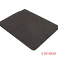 thumbnail image 1 of Greeniant Caja de arena para gatos de doble capa, alfombrilla para trampero, alfombrilla plegable para mascotas, goma espuma EVA Perchas para gatos gris S, 1 of 6