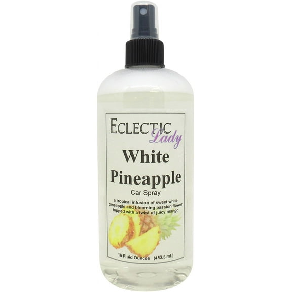 White Pineapple Car Spray, 16 ounces