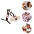 thumbnail image 4 of Unique Bargains 1 Pc Handbag Charm Cute Rope Handbag Accessories Dark Brown Khaki, 4 of 6