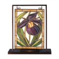 thumbnail image 1 of 9.5"WX 10.5"H Lady Slippers Miniventana de mesa iluminada MEYDA 68351, 1 of 1