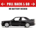 thumbnail image 3 of Coche de juguete RMZ City BMW M3 1987 a escala 1:36 negro fundido a presión, 3 of 7