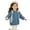 Blue, variant on Kids Jacket,UPF 50+ Sun Protection Hooded Windbreaker, Summer Outdoor School Sports Travel Outerwear for Boys & Girls (White/2-3 Years)