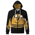 thumbnail image 6 of Adventure Time Jacket Casual Oversized Hoodie Stylish Zipper Hooded Sweatshirt Warm Loose Outerwear 5XL, 6 of 8