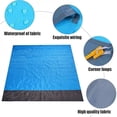 thumbnail image 3 of Beach Blanket Mat Super Sand Beach 83 "*79" Portable Beach Beach Blanket, Camping, Hiking and Picnic, Light Dry Hard Heat, 3 of 5