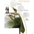 thumbnail image 2 of Sage Green Table Cloth, Boho Modern Floral Abstract Ombre Leaf White Waterproof Tablecloth for Rectangle Tables, Reusable Washable Fabric Table Cover for Restaurant Kitchen Dining Tables 60"x102", 2 of 6