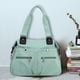 thumbnail image 4 of Bolsos De Hombro De Mamá Bolso de hombro para mamá de viaje informal de gran capacidad nailon para el trabajo (verde), 4 of 5