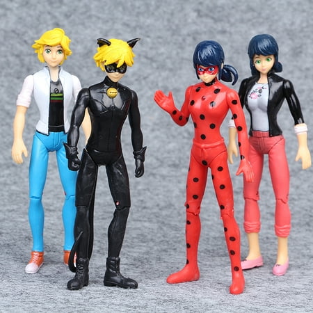 New 6pcs Miraculous Ladybug Cat Noir Adrien Marinette 7 12cm Pvc Action Figures Doll Toys Walmart Canada