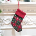 thumbnail image 4 of Mini Christmas Stockings, 12 Pack Small Buffalo Plaid Stocking Snowflake Red Green Stockings Bulk for Christmas Tree Ornament Decorations Gift Holder(9 Inches), 4 of 7