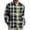 c03Multicolor, variant on USNSM (S-5XL) Big and Tall Mens Plaid Button Down Shirts Wrinkle Free Stretch Business Casual Long Sleeved Lapel Shirt Tops Multicolor XL