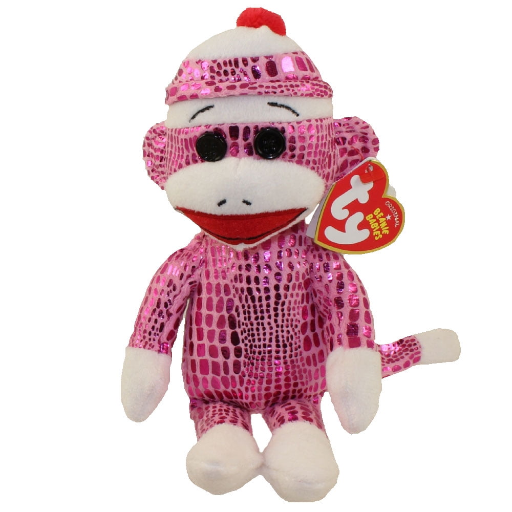Socks The Pink Plush Sock Monkey Doll 2011 9in Ty Beanie Babie 40941 for sale online 