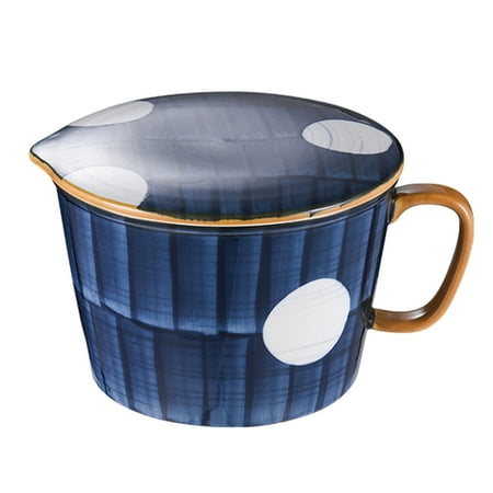 

Qeeadeea Large Soup Bowl With Handle And Lid Ceramic Ramen Bowl Breakfast Bowl Microwave Bowl Oven Safe-blue-B-1000ml 35oz