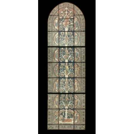 Century Stained Glass - The Jesse Tree 12th Century Stained Glass Chartres Cathedral France Poster Print
