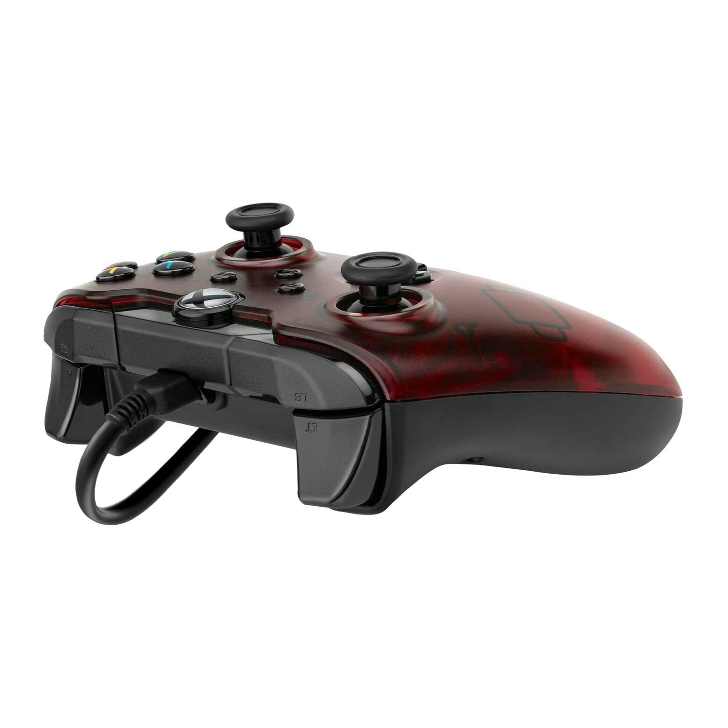 PDP Gaming Wired Controller: Crimson Red - Xbox Series X|S, Xbox One, Xbox, Windows 10, 049-012-NA-RD, Xbox Series X/S