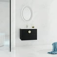 thumbnail image 7 of 28 Inch Wall Mounted Bathroom Vanity | Ample Two - door Storage for Bathroom | Three - layer Glazed Ceramic Basin | Scratch & Water - Resistant Vanity Surface, 7 of 7