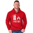 thumbnail image 3 of Put Out Fire Firefighter Fireman Men's Big & Tall Graphic Hoodie Brisco Brands 5X, 3 of 6