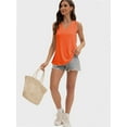 thumbnail image 4 of Womens Tank Tops V Neck Summer Trendy Casual Loose Fit Flowy Sleeveless Shirts, 4 of 6