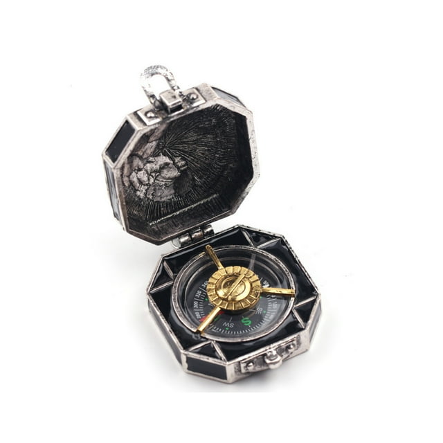 Jinsinto Fully functional handcrafted brass pocket compass antique nautical compass, engravable compass