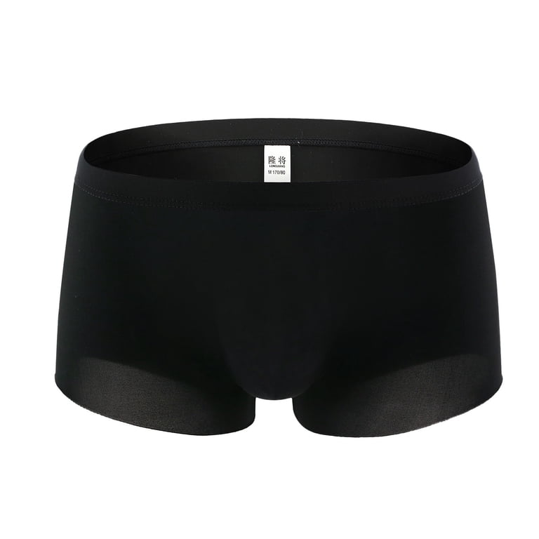 Cathalem Men Boxers Male Casual Traceless Solid Underwear Pant Ultrathin  Knickers Comfortable Mens Underwear Advent Calendar Underpants Black Small  - Walmart.com