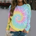 thumbnail image 2 of Meichang Tie Dye Sweatshirts for Women Long Sleeve Crewneck Sweatshirts Pullover Loose Fit Fall Winter Sweatshirt Trendy Clothes, 2 of 6