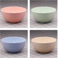 thumbnail image 3 of Sustainable Dining Bowls, Food Safe Material Lightweight & Unbreakable Cereal Bowls Set of 4, Microwave & Dishwasher Safe, Perfect for Cereal Soup and Rice, BPA Free, Healthy & Eco-friendly (Colorful), 3 of 7