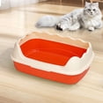 thumbnail image 1 of Semi Enclosed High Bar Litter Box With Splashs Proof Designs Provides Ample Space For Cats Includes Shovel For Kittens, 1 of 6