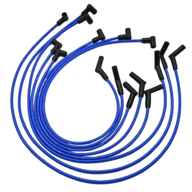 8.0mm Silicone Spark Plug Wires Set Replacement for Ford SBF Small Block 221 255 260 289 351W, Not Include Coil Wire