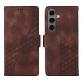 thumbnail image 4 of Funda GANGXUN para Samsung Galaxy S25 con diseño acolchado elegante, cuero PU, protección total y ajuste preciso, 4 of 5